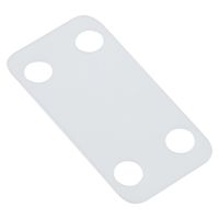 Panduit MP150-C Marker Plates Loose Piece, Nylon 6.6, Indoor Environment, Cable Ties Mounting Method, White, 1.03" Hole Spacing, 0.75" Width, 1.5" Length (Pack of 100)