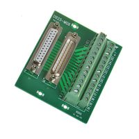 Anmbest DB25 Solderless Male Female Header Breakout Connector, RS232 D-SUB Serial to 25-pin Port Terminal Male Adapter Connector Breakout Board