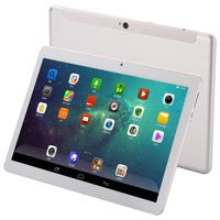 10 Inch Android 9.0 Tablet PC, 6GB RAM 64GB Storage Phablet Tablet Deca-Core Unlocked 4G Cell Phone Tablets, Dual Sim Card Slots, WiFi, GPS,1920x1200 HD IPS Screen Display (Silver)