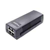 PLUSPOE PoE Injector Adapter with 2 Ports Max 48 watts Power over Ethernet for 2 IP Cameras, VOIP Phones, Access Points and other 10/100M 802.3af/at Devices