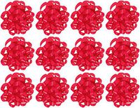The Gift Wrap Company  Decorative Confetti Gift Bows, Large, Red, pack of 12