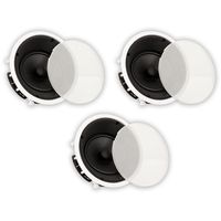 Theater Solutions TS80A in Ceiling 8" Angled Speakers Home Theater Surround 3 Speaker Set