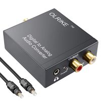 OLRIKE DAC Digital Coaxial or Optical Tosllink to Analog RCA ( L / R ) Audio Converter with 3.5 mm Jack, Adapter for PS3 Xbox X360 HDTV Blu-ray Machine Etc