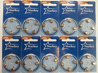 Starkey Authentic Premium Zinc Air Hearing Aid Batteries Mercury Free -40pack (Brown tab S312A)