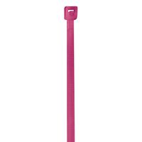 Aviditi Nylon Cable Tie, 4" L x 3/32" W, Fluorescent Pink, Case of 1000 (CT422L)