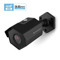 Amcrest UltraHD 4MP Outdoor POE Camera 2688x1520p Bullet IP Security Camera, Outdoor IP67 Weatherproof, 3.6mm Lens, 87° Viewing Angle, 98ft Night Vision, 4-Megapixel, IP4M-1026EB-36MM (Black)