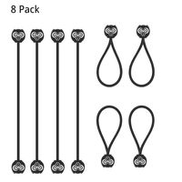 SUNFICON 8 Pack Cable Organisers Magnetic Cable Clips Big Eyes Owl Headphone Earbuds Cord Winder Manager Keeper Bookmark Whiteboard Fridge Magnet USB Cord Tie Strap Holder Home Office School Kitchen