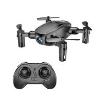 Cinhent Quadcopter Mini D10WH Foldable With Wifi FPV 720P HD Camera 2.4G 6-Axis 4 Channels Adults RC Drone Toys Also Suit For Kids & Beginner (Black)