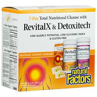 Natural Factors, RevitalX & Detoxitech Bundle, 7-Day Cleansing Program, Digestive Aid for Gastrointestinal Health, Gluten Free, 1 lb (14 servings)