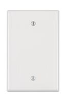 Leviton PJ13-W 1-Gang Blank Wallplate, Midway Size, White