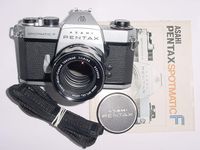 Asahi Pentax Spotmatic SLR Professional 35MM Film Camera Honeywell - Lens Bundle