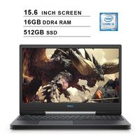 2019 Dell G5 15 5590 15.6 Inch FHD Gaming Laptop (9th Gen Intel Quad Core i5-9300H up to 4.1 GHz, 16GB RAM, 512GB SSD, NVIDIA GeForce GTX 1650, Bluetooth, WiFi, HDMI, Windows 10) (Black)