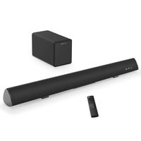 120Watt Sound bar, BYL 2.1 Channel SoundBar Subwoofer, Wireless Wired Home Theater Speakers Learning Function TV (Worry-Free 90-Day Trial, 2018 Upgraded) (Renewed)