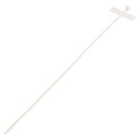 Panduit BM2S-C Marker Cable Tie, Wrap, Miniature, Nylon 6.6, 8-Inch Length, Natural (100-Pack)