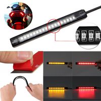 Ecosin Fashion Universal Flexible 18 LED Motorcycle ATV Tail Brake Stop Turn Signal Strip Light