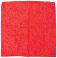 Impact LFK450 Microfiber All-Purpose Cloth, 16" Length x 16" Width, Red (15 Bags of 12)