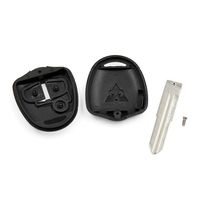 uxcell New 2 Buttons Uncut Key Fob Remote Control Case Shell Replacement for Mitsubishi Galant L200 Outlander Lancer Colt Shogun