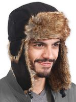 Trapper Hat - Winter Trooper Aviator Earflap Eskimo Hat - Fits Men & Women