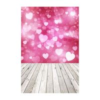 YOCheerful Sales! Valentine's Day Love Heart Photography Backdrop Vinyl Photo Background Prop Gift