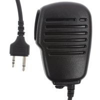 Tenq 2-pin Wateroof Rainproof Shoulder Remote Speaker with PTT Mic Microphone for Wallkie Talkie Midland Alan Radio