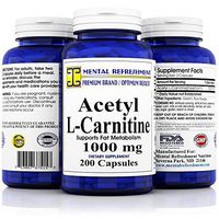 Pure Acetyl L-Carnitine: Maximum Strength 1000 mg 200 Capsules