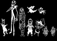 FocEnterprises NIGHTMARE BEFORE CHRISTMAS JACK SKELLINGTON AND SALLY FAMILY / HALLOWEEN VINYL DECAL STICKER FOR MACBOOK / NOTEBOOK / LAPTOP / BUMPER / CAR / WINDOW / WALL