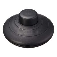 Ecosin Black In line Lamp Foot Switch Push Power Pedal Light Foot Switch