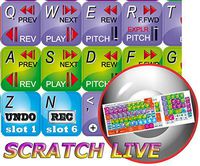 NEW SERATO SCRATCH LIVE KEYBOARD STICKERS by 4Keyboard
