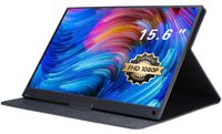TEKXDD 15.6 Inch Portable Monitor, Full HD 1080 IPS Built-in Dual Speakers w/Stand Case, Support USB-C HDMI Type-C Gaming Monitor for PS4, PS3, Xbox,Nintend Switch, Laptop, Smartphone