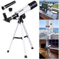 AW 50mm Kid Beginner Astronomical Refractor Telescope Refractive Spotting Scope Tripod Observation Astronomy Travel Camp