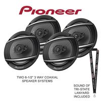 Two Pioneer TS-A652F 6-1/2" 3 Way Coaxial Speaker Systems