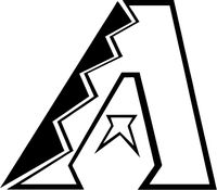 Arizona Diamondback 5" Logo Decal Sticker for Cars Laptops Tablets Skateboard - BLACK