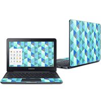 Mightyskins Skin Compatible with Samsung Chromebook 3 11.6" Wrap Cover Sticker Skins Blue Kaleidoscope