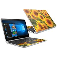 Mightyskins Skin Compatible with Hp Pavilion X360 15.6" (2018) - Sun Flowers | Protective, Durable, and Unique Vinyl Decal Wrap Cover | Easy to Apply, Remove, and Change Styles | Made in The USA