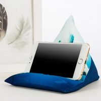 Tablet Stand Soft Pillow Laptop Pillow Holder Mini Tablet Computer Holder for Pad, Phone, E-Readers (10904-Blue)