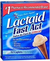 LACTAID Fast Act Caplets 32 ea (8 Pack)