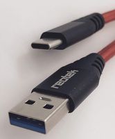 ReoTek USB Type-C to USB-A Male 3.1 Gen2-9pin Cable - 6 Feet (Red)