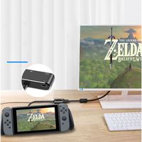 HDMI Type C Hub Adapter for Nintendo Switch,BECEMURU Nintendo Switch HDMI Type C Hub Adapter,4K HDMI Converter Dock Cable for Switch,2 USB 3.0,Power Delivery for MacBook Pro HP Spectre Samsung