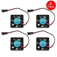 Raspberry Pi Fan, BCZAMD Raspberry Pi DC 5V 3.5V Cooling Fan Brushless 2Pin Heatsink Cooler 30 x 30 x 7MM for RPi Zero/Zero W/Pi 2/Pi 3/3B+, for RetroFlag NESPI Case, Orange Pi 3D Printer Part, 4Pcs