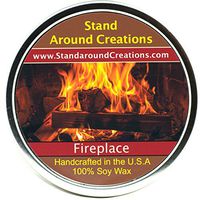 Premium 100% All Natural Soy Wax Aromatherapy Candle - 16-oz Tin - Fireplace: A woodsy, earthy aroma. True to it's name.