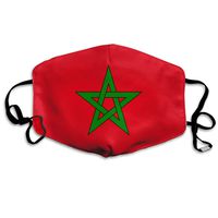 NUNOFOG Moroccan Flag Unisex Safety Masks Washable and Reusable Cleaning Gardening Dust Respirator Mouth Masks for Men Women One Size