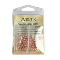 Aventik Think Fast Think Deep 50pc Tungsten Beads Slotted Fly Tying Materials 10 Colors / 5 Sizes Jig Hooks Fly Fishing (Black Nickle, 7/64'' (3.00 mm))