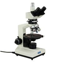 OMAX 40X-1500X Trinocular Polarizing Microscope with Quadruple Nosepiece and Bertrand Lens