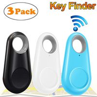 GBD 3 Pack GPS Tracker Smart Key Finder Locator for Kids Boys Girls Pets Keys Wallet Keychain Car Dog Cat Child Phone Alarm Anti Lost Selfie Shutter Wireless Seeker Sensor Holiday Birthday Gift