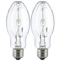 (2 Pack) MH50/U/MED 50W Metal Halide Bulb ED17 Medium Base Clear