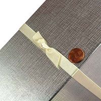 7/16" X 10" Antique White Satin Bow Stretch Loops | Quantity: 200 | Max Stretch: 7"