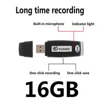 Digital Voice Recorder USB Flash Drive Voice Recorder Mini Audio Sound Recorder USB Voice Recorder One Button Recording and Save Perfect 8GB/90 Hours Recording Files for Class, Meeting, Lectures ...