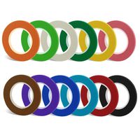 JPSOR 24 Rolls 1/8 Inches Thin Tape, Whiteboard Gridding Tape, Violin Tape, Dry Erase Graphic Art Tape, Grid Marking Tape, Masking Tape, 12 Colors