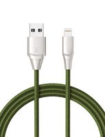Xcentz Lightning Cable 3ft, MFi Certified Lightning Charger Cable for iPhone, Premium Double Nylon Braided Fast Charger Cord for iPhone X/XS/XS Max/XR / 8/8 Plus / 7 / 6s, iPad-Green