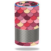 MightySkins Skin Compatible with Amazon Echo (2ND Generation) - Pink Scales | Protective, Durable, and Unique Vinyl Decal Wrap Cover | Easy to Apply, Remove, and Change Styles | Made in The USA